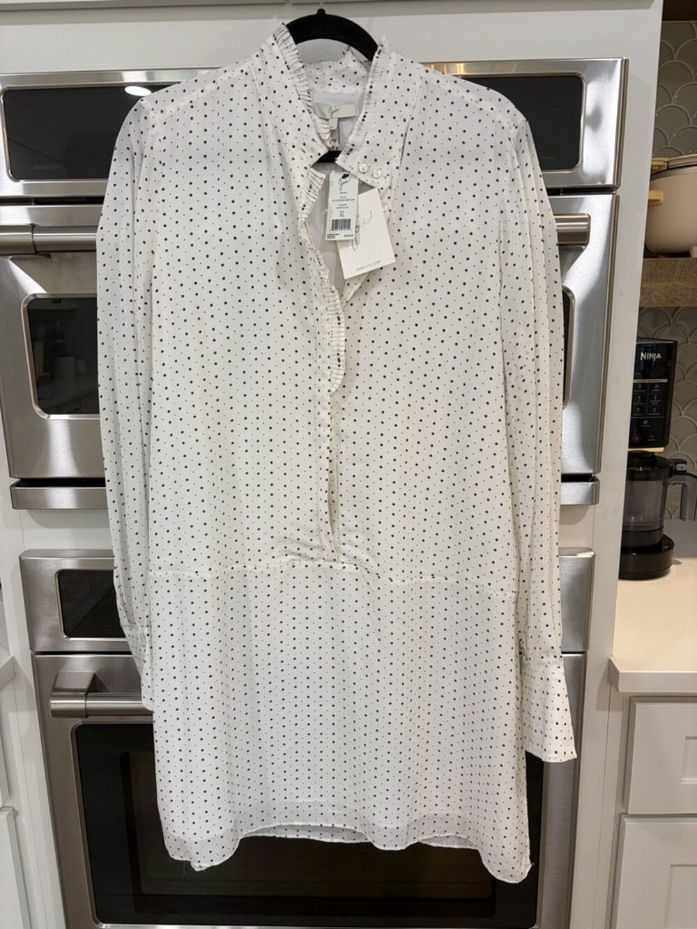 Joie White and Black Dress